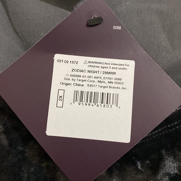 Women's Plus Size Velvet Long Sleeve Body Suit - Ava & Viv™ - Gray Size 2X - Picture 5 of 6